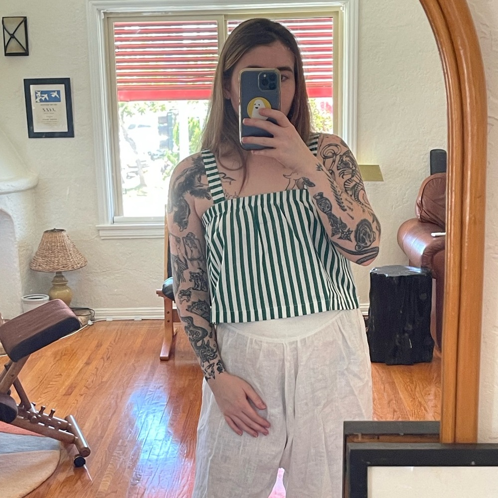 Na Nin Sabina striped poplin top